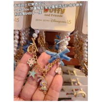 香港迪士尼樂園限定 Stella lou 芭蕾舞鞋 星星圖案造型珍珠手鍊串